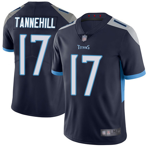 Tennessee Titans #17 Ryan Tannehill Navy Vapor Untouchable Limited Stitched Jersey