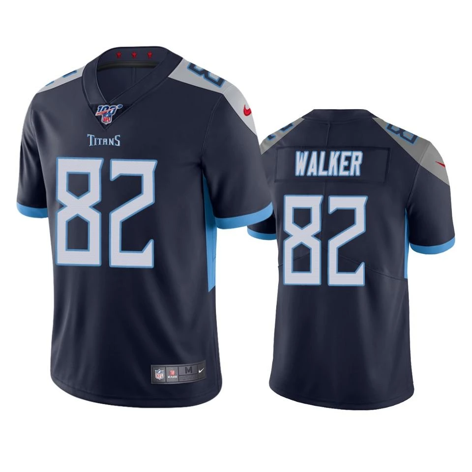 Tennessee Titans #82 Delanie Walker Navy 2019 100th Season Vapor Untouchable Limited Stitched Jersey
