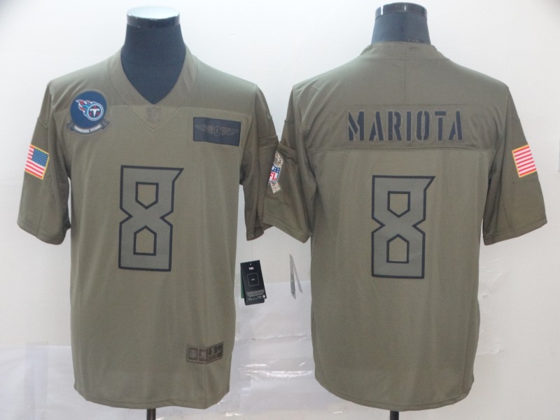 Tennessee Titans #8 Marcus Mariota 2019 Camo Salute To Service Limited Stitched Jersey