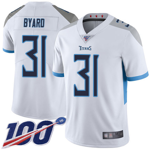 Tennessee Titans #31 Kevin Byard White 2019 100th Season Vapor Untouchable Limited Stitched Jersey