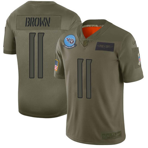 Tennessee Titans #11 A.J. Brown 2019 Camo Salute To Service Limited Stitched Jersey