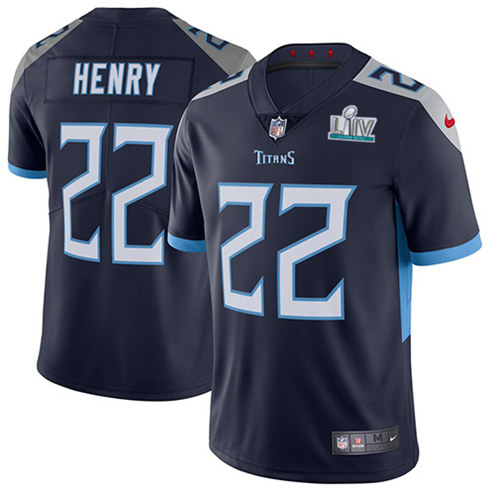 Tennessee Titans #22 Derrick Henry Super Bowl LIV Navy Blue Vapor Untouchable Limited Stitched Jersey