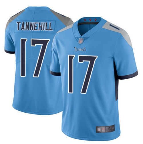 Tennessee Titans #17 Ryan Tannehill 2019 Light Blue Vapor Untouchable Limited Stitched Jersey