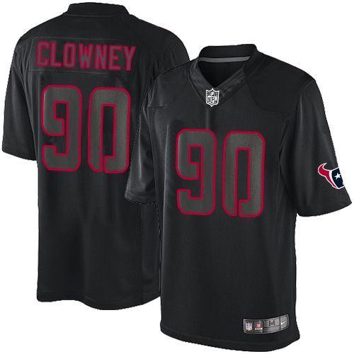 Texans #90 Jadeveon Clowney Black Stitched Impact Limited Nike Jersey