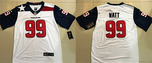 Texans #99 J.J. Watt White Limited Stitched Jersey