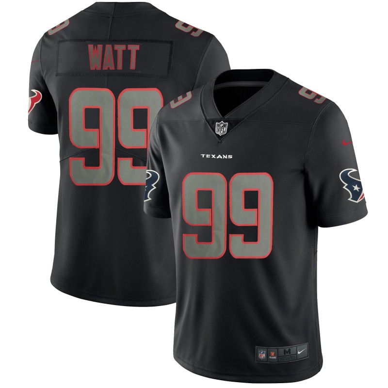 Texans #99 Watt 2018 Black Impact Limited Stitched Jersey