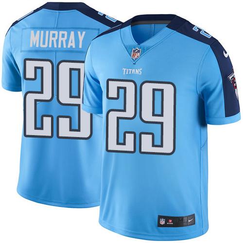 Titans #29 DeMarco Murray Light Blue Stitched Limited Rush Nike Jersey