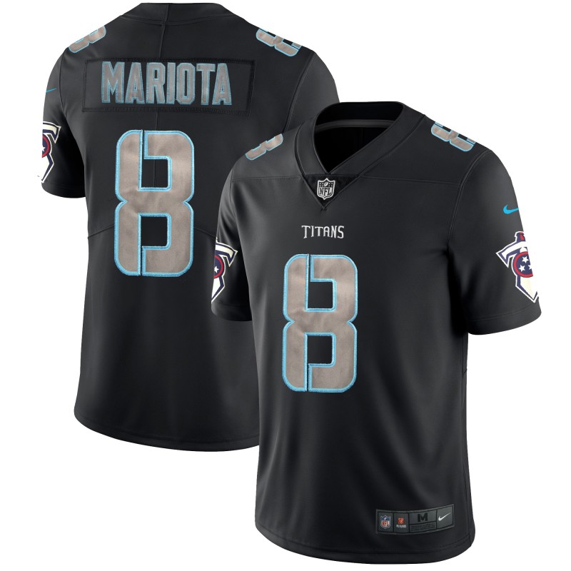 Titans #8 Marcus Mariota 2018 Black Impact Limited Stitched Jersey