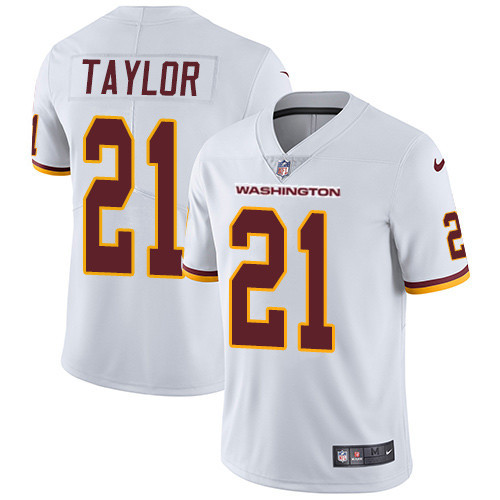 Washington Football Team #21 Sean Taylor White Vapor Untouchable Limited Stitched Jersey