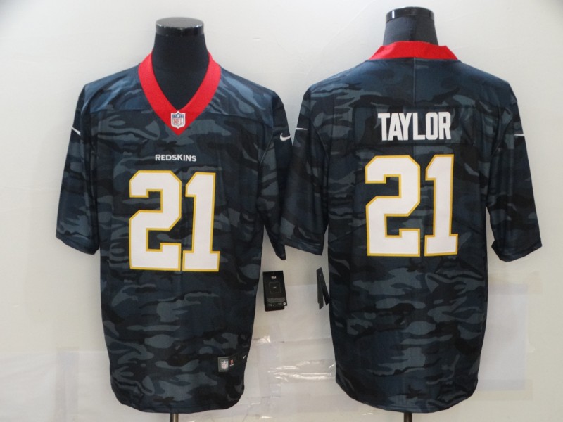 Washington Football Team #21 Sean Taylor 2020 Camo Salute To Service Limited Stitched Jersey