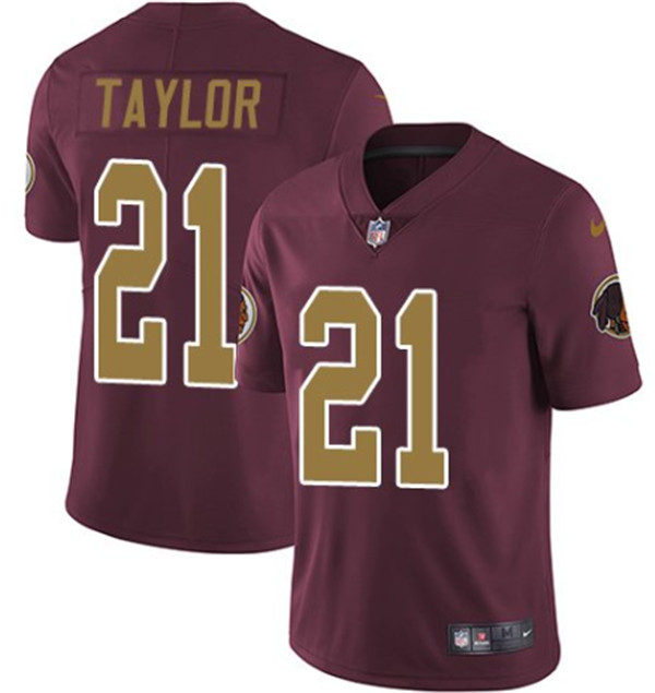 Washington Football Team #21 Sean Taylor Red Color Rush Limited Stitched Jersey