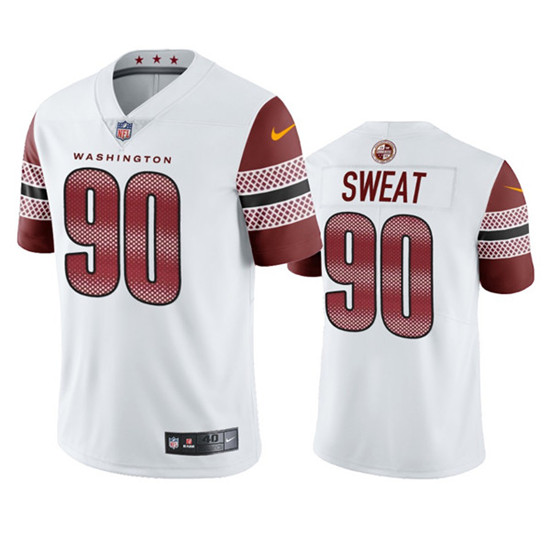Washington Commanders #90 Montez Sweat White Vapor Untouchable Stitched Football Jersey