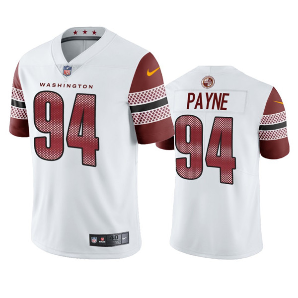 Washington Commanders #94 Daron Payne White Vapor Untouchable Stitched Football Jersey