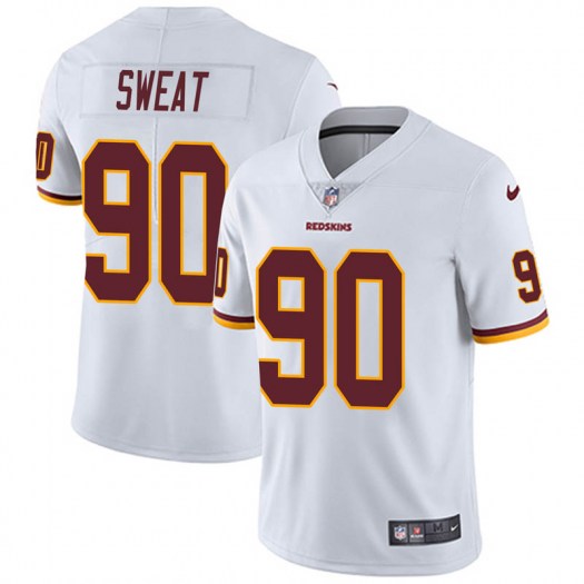 Washington Redskins #90 Montez Sweat White Vapor Limited Stitched Jersey