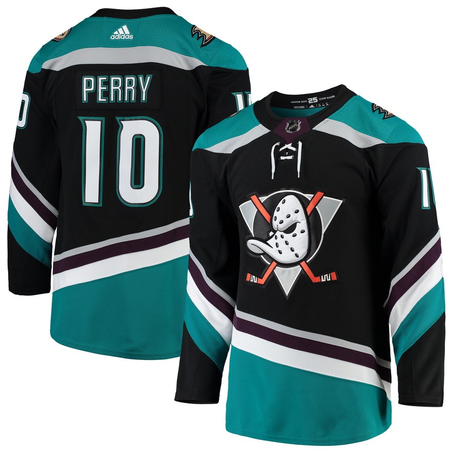 Anaheim Ducks #10 Corey Perry Black Stitched Adidas Jersey