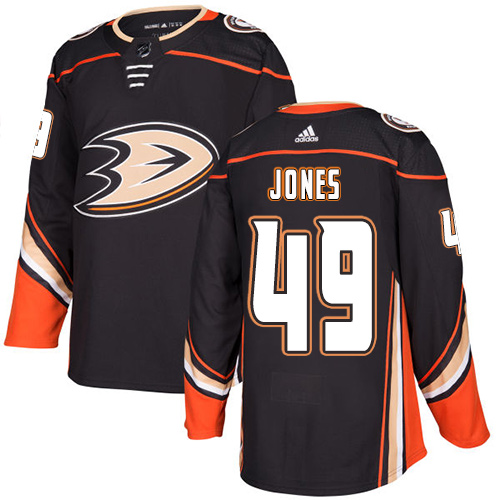 Anaheim Ducks #49 Max Jones Black Stitched Adidas Jersey