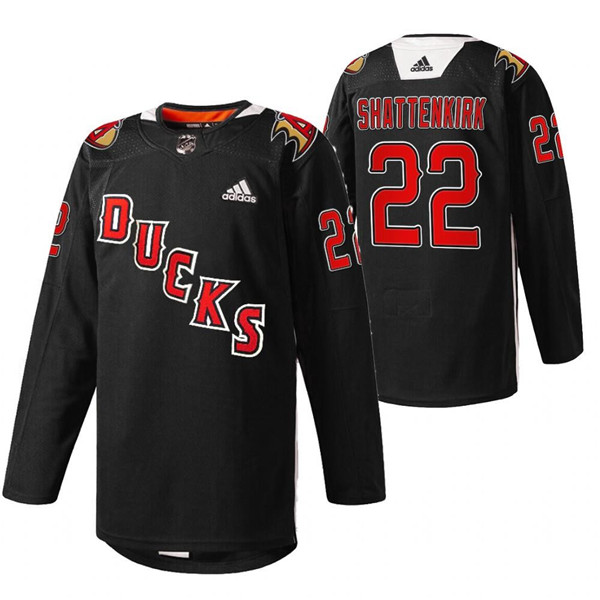 Anaheim Ducks #22 Kevin Shattenkirk 2022 Black Angels Night Stitched Jersey