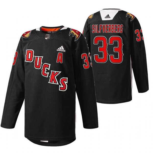 Anaheim Ducks #33 Jakob Silfverberg 2022 Black Angels Night Stitched Jersey