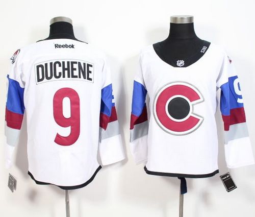 Avalanche #9 Matt Duchene White 2016 Stadium Series Stitched Jersey
