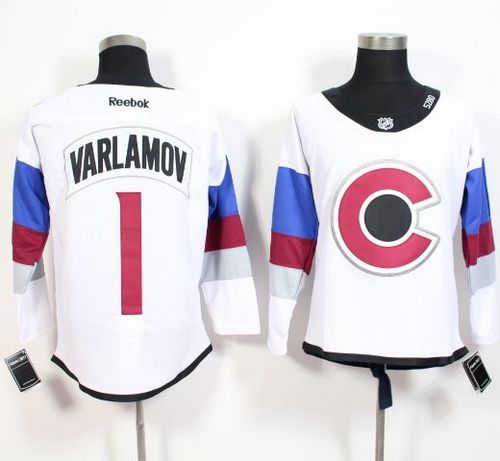Avalanche #1 Semyon Varlamov White 2016 Stadium Series Stitched Jersey