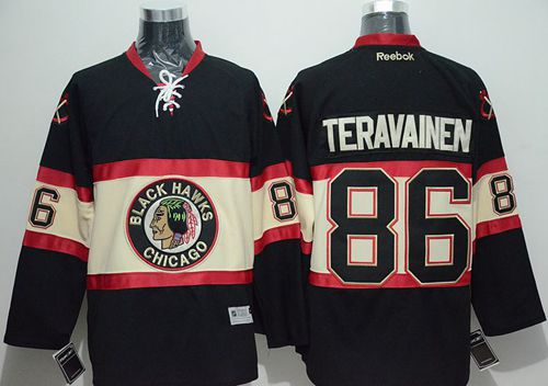 Blackhawks #86 Teuvo Teravainen Black New Third Stitched Jersey