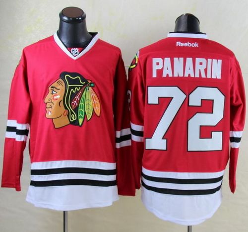 Blackhawks #72 Artemi Panarin Red Stitched Jersey