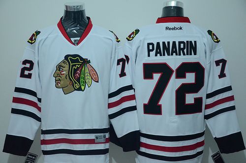 Blackhawks #72 Artemi Panarin White Stitched Jersey