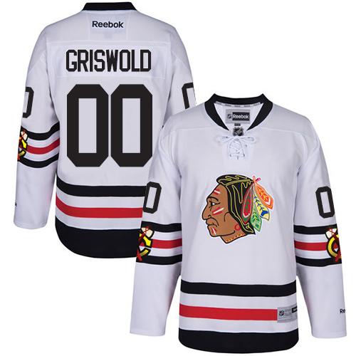 Blackhawks #00 Clark Griswold White 2017 Winter Classic Stitched Jersey