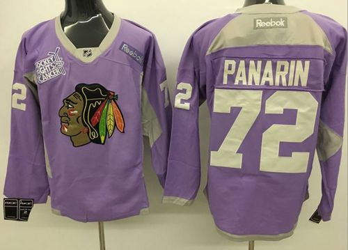 Blackhawks #72 Artemi Panarin Purple Practice Stitched Jersey