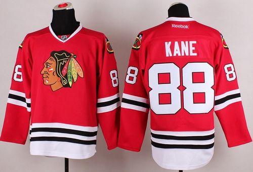 Blackhawks #88 Patrick Kane Stitched Red Jersey