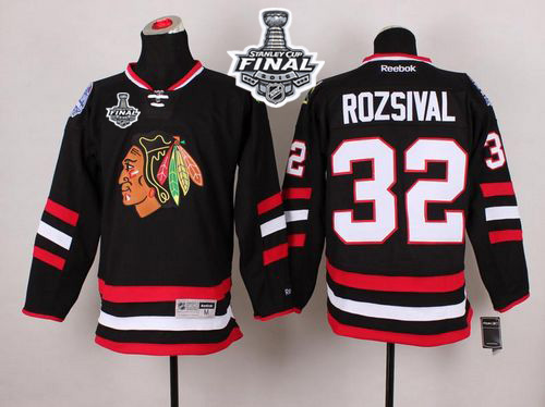 Blackhawks #32 Michal Rozsival Black 2014 Stadium Series 2015 Stanley Cup Stitched Jersey