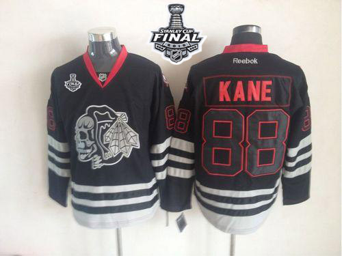 Blackhawks #88 Patrick Kane New Black Ice 2015 Stanley Cup Stitched Jersey