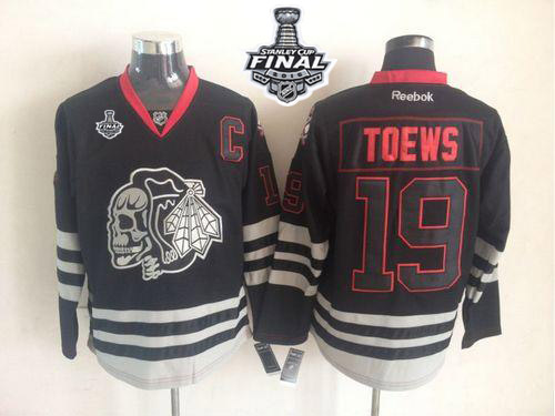Blackhawks #19 Jonathan Toews New Black Ice 2015 Stanley Cup Stitched Jersey