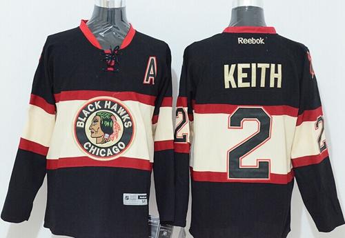 Blackhawks #2 Duncan Keith Black New Third Stitched Jersey