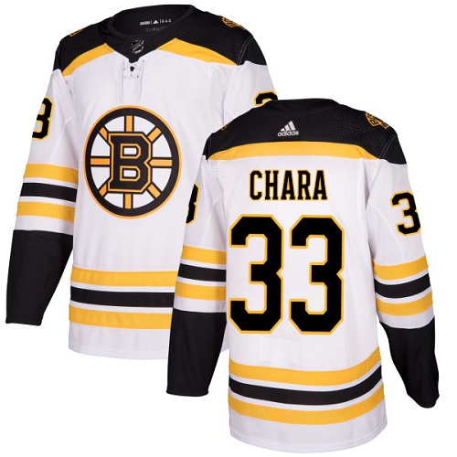 Boston Bruins #33 Zdeno Chara White Stitched Adidas Jersey