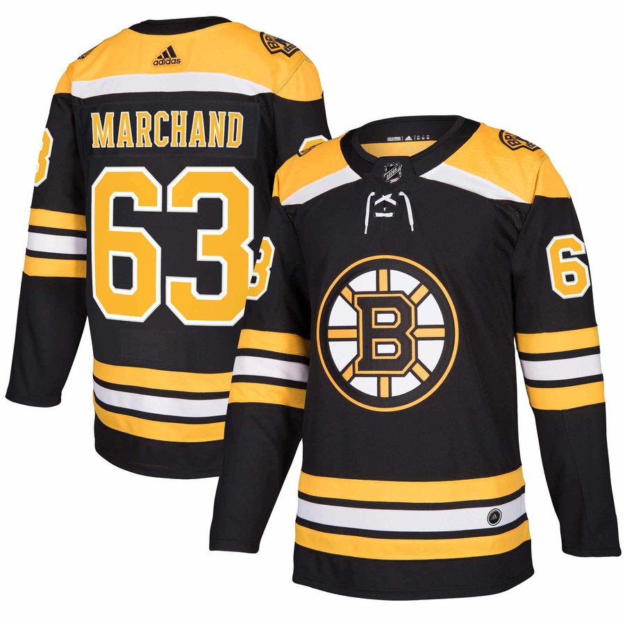 Boston Bruins #63 Brad Marchand Black Stitched Adidas Jersey