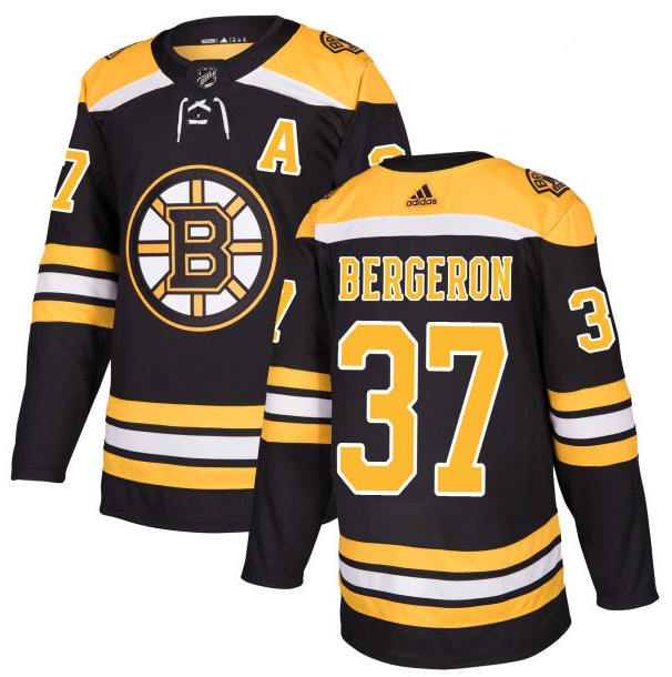 Boston Bruins #37 Patrice Bergeron Black Stitched Adidas Jersey