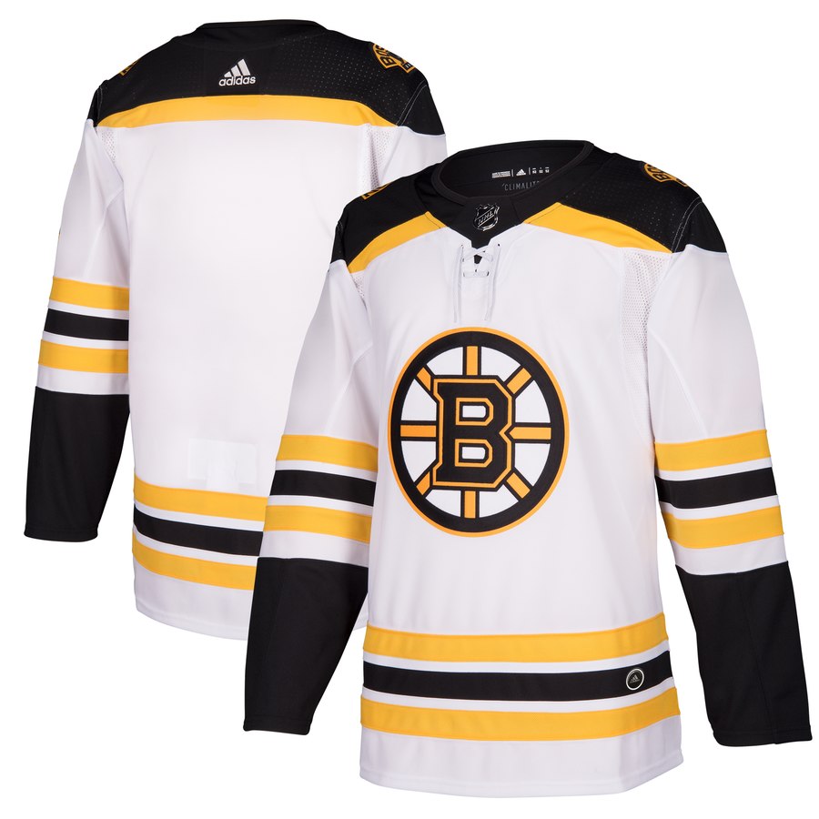 Boston Bruins White Stitched Adidas Jersey