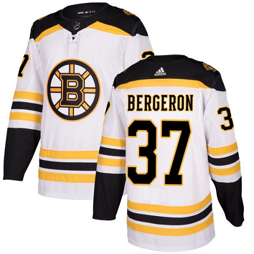 Boston Bruins #37 Patrice Bergeron White Stitched Adidas Jersey