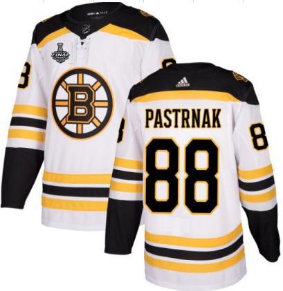Boston Bruins #88 David Pastrnak White 2019 Stanley Cup Final Bound Breakaway Stitched Adidas Jersey