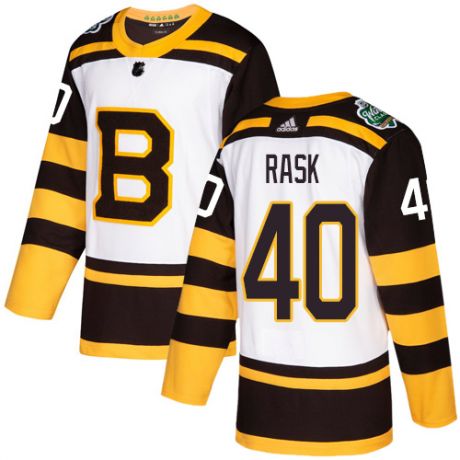 Boston Bruins #40 Tuukka Rask White 2019 Classic Stitched Jersey