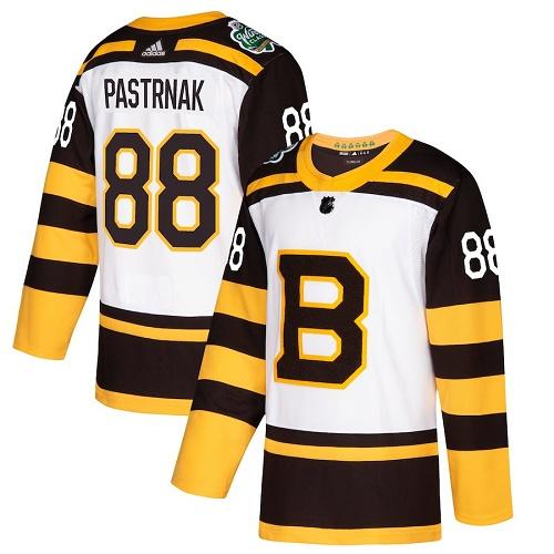 Boston Bruins #88 David Pastrnak White 2019 Classic Stitched Jersey