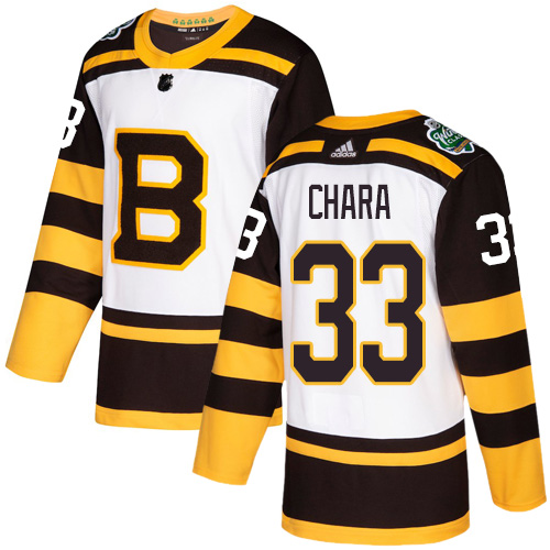 Boston Bruins #33 Zdeno Chara White 2019 Classic Stitched Jersey