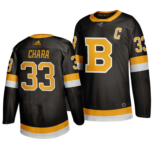 Boston Bruins #33 Zdeno Chara Black Alternate 2019 Stitched Jersey