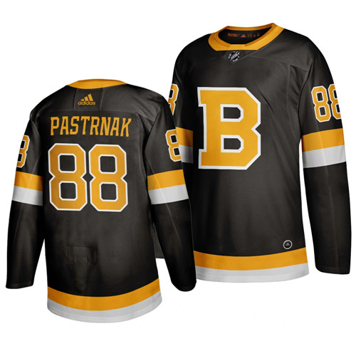 Boston Bruins #88 David Pastrnak Black Alternate 2019 Stitched Jersey