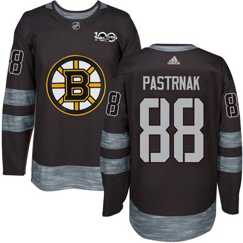 Bruins #88 David Pastrnak Black 1917-2017 100th Anniversary Stitched Jersey