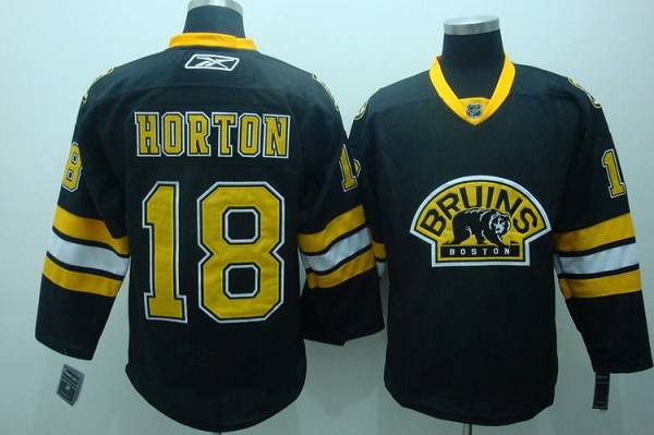 Bruins #18 Horton Stitched Black Third Jersey
