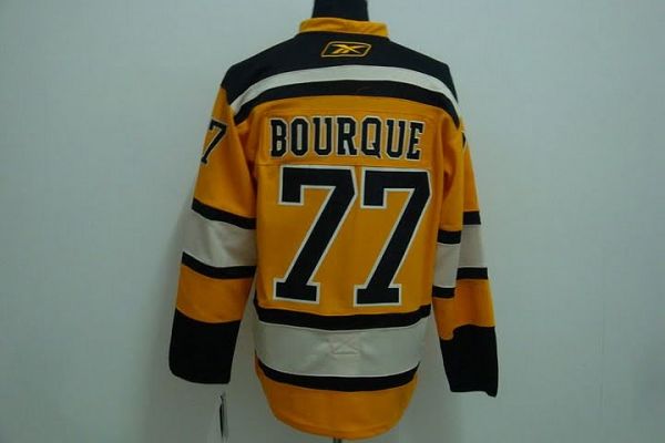 Bruins #77 Ray Bourque Stitched Winter Classic Yellow Jersey