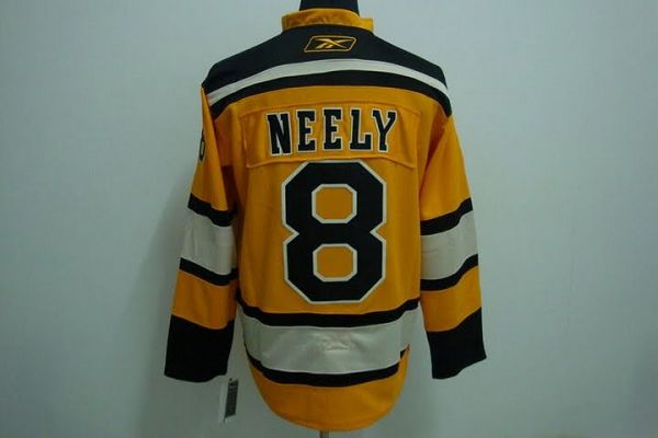 Bruins #8 Cam Neely Stitched Winter Classic Yellow Jersey