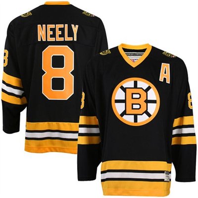 Bruins #8 Cam Neely Stitched Black Jersey